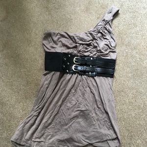 BOGO One shoulder dressy casual tank top